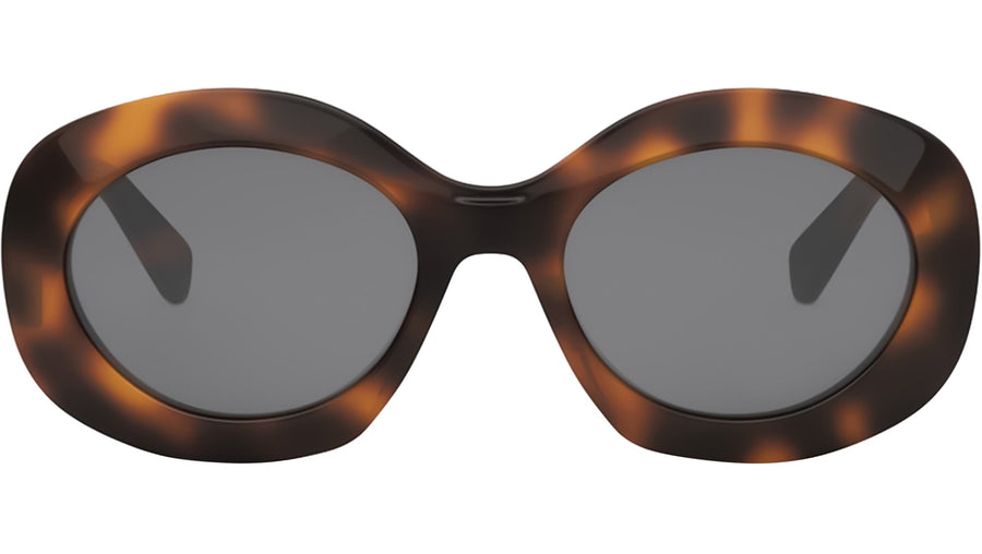 Triomphe Havana Round Sunglasses