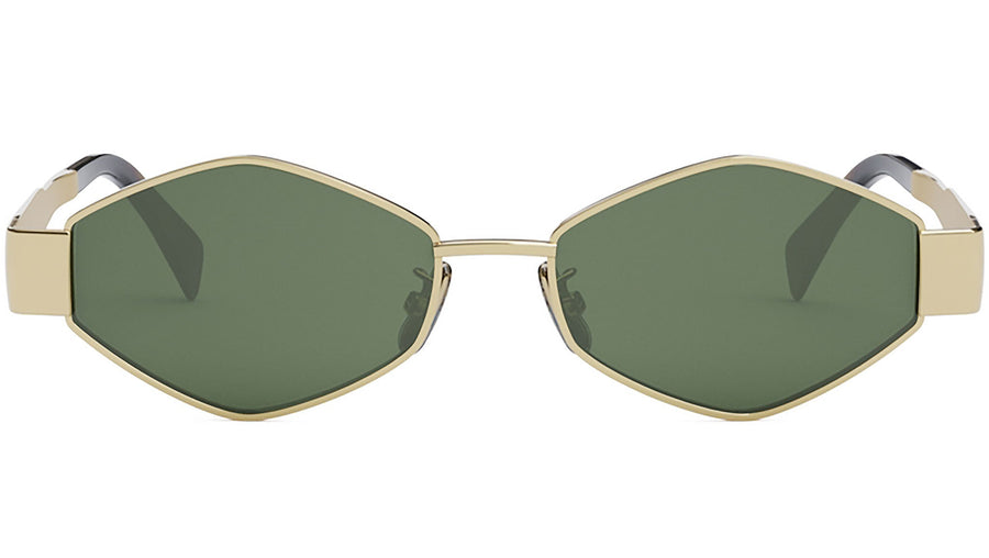 Metal Triomphe Gold Geometric Sunglasses