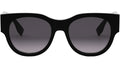 Baguette Black Round Sunglasses