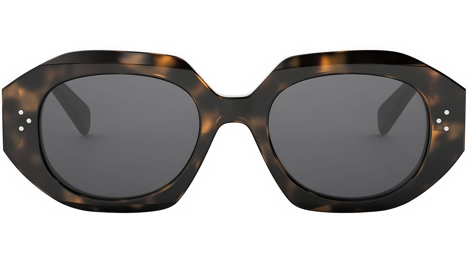 CELINE 3 Dots Havana Geometric Sunglasses