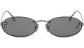 Fendi First Grey Oval Sunglasses