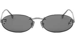 Fendi First Grey Oval Sunglasses
