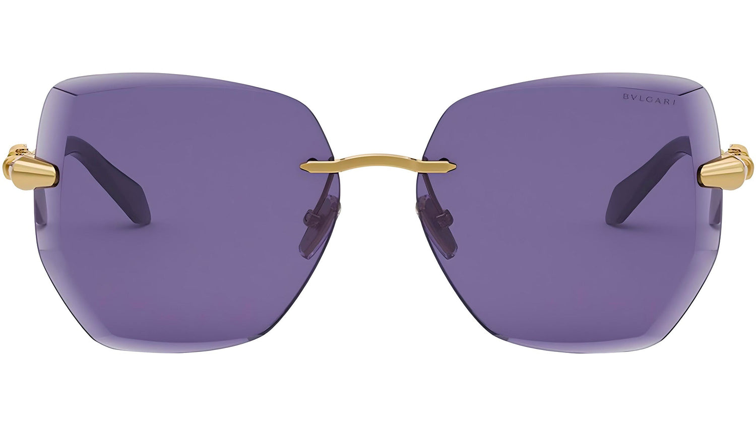 Serpenti Viper Gold Geometric Sunglasses