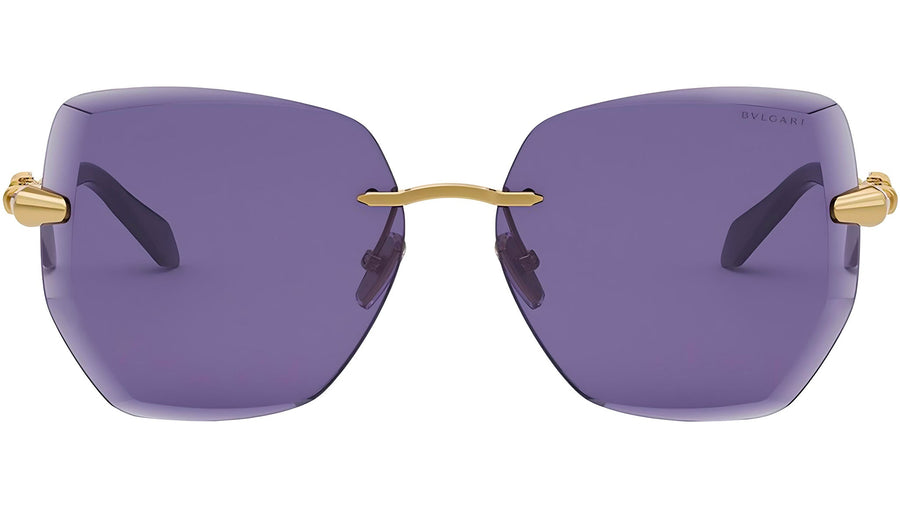 Serpenti Viper Gold Geometric Sunglasses
