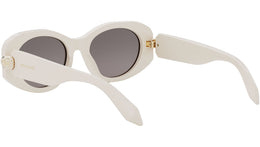 Serpenti Forever White Oval Sunglasses