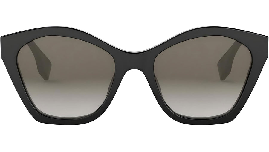 Lettering Black Geometric Sunglasses