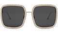 MissDior S2U White Square Sunglasses