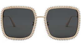 MissDior S2U White Square Sunglasses
