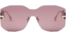 Fendigraphy Gold Geometric Sunglasses