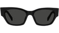 Monochroms Black Rectangular Sunglasses