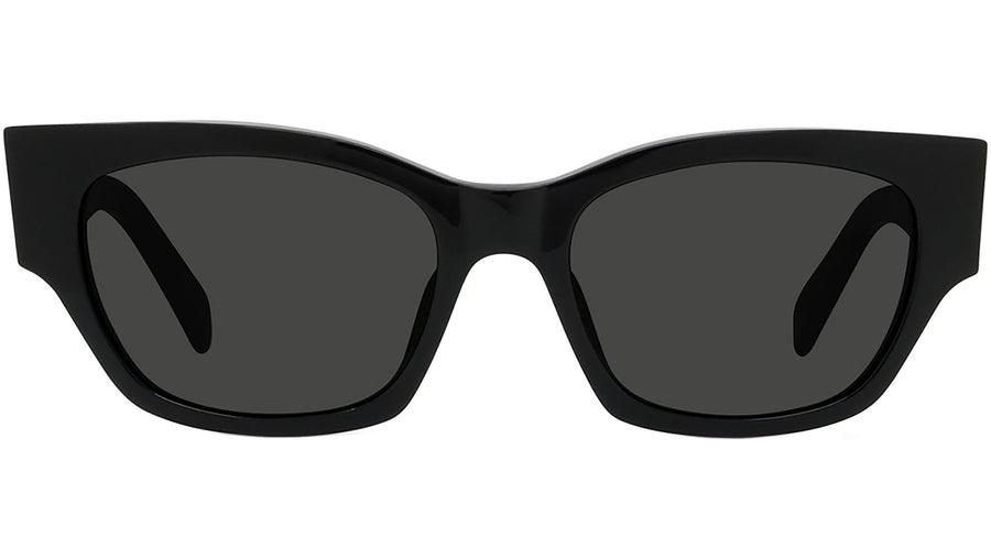 Monochroms Black Rectangular Sunglasses