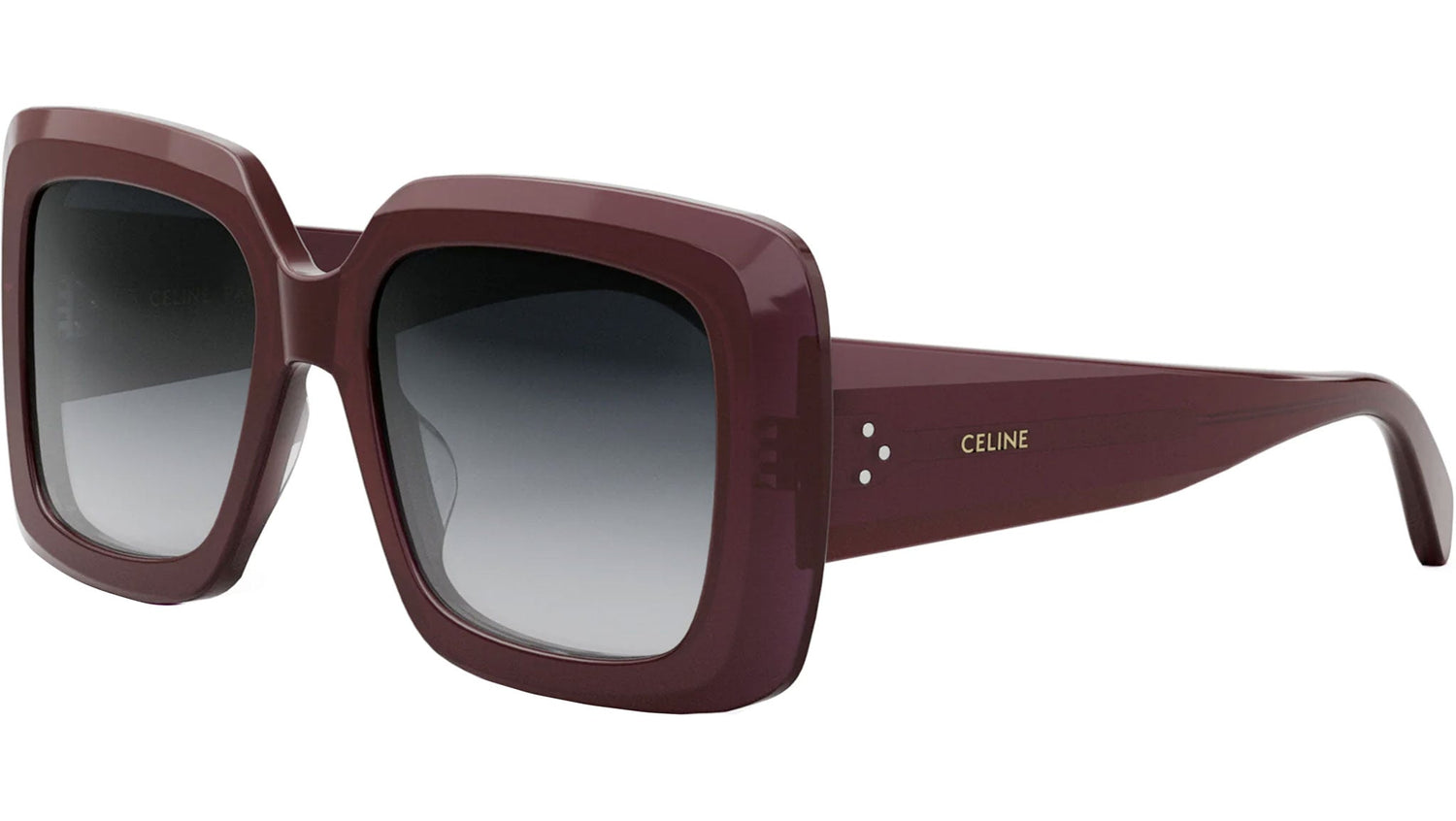 CELINE 3 Dots Brown Square Sunglasses