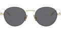 Metal Gold Round Sunglasses