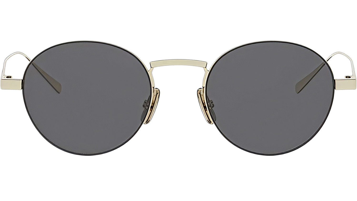 Metal Gold Round Sunglasses