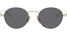 Metal Gold Round Sunglasses