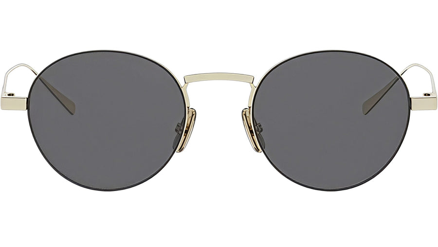 Metal Gold Round Sunglasses