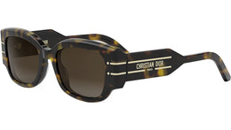 DiorSignature 13I Shiny Havana Geometric Sunglasses