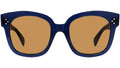 CELINE 3 Dots Blue Square Sunglasses