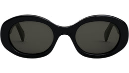 Triomphe Black Oval Sunglasses