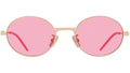 GV Speed Gold Round Sunglasses