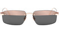 CDior S4U Rose Gold Rectangular Sunglasses
