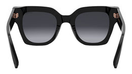 B.zero1 Black Geometric Sunglasses