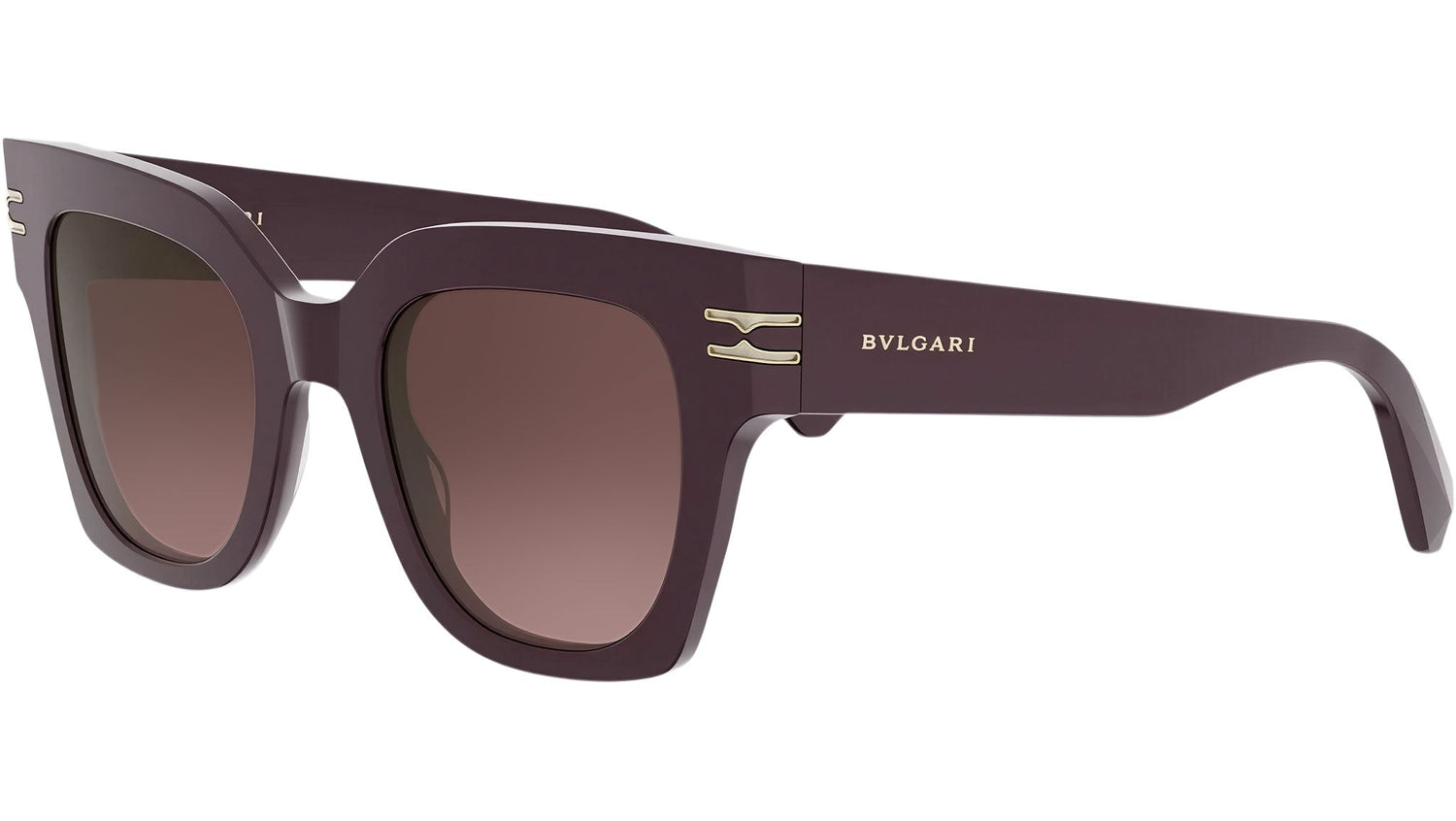 B.Zero1 Bordeaux Geometric Sunglasses