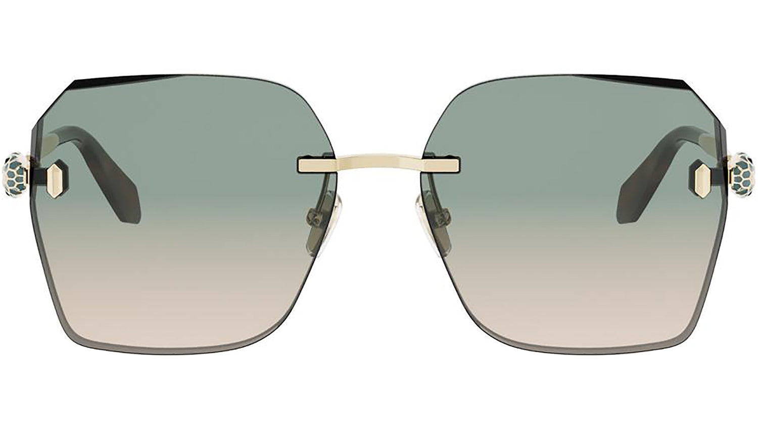 Serpenti Forever Gold Square Sunglasses