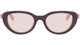 Serpenti Forever Purple Oval Sunglasses