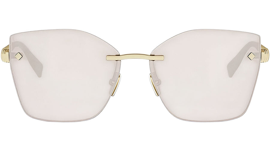 Tubogas Gold Geometric Sunglasses