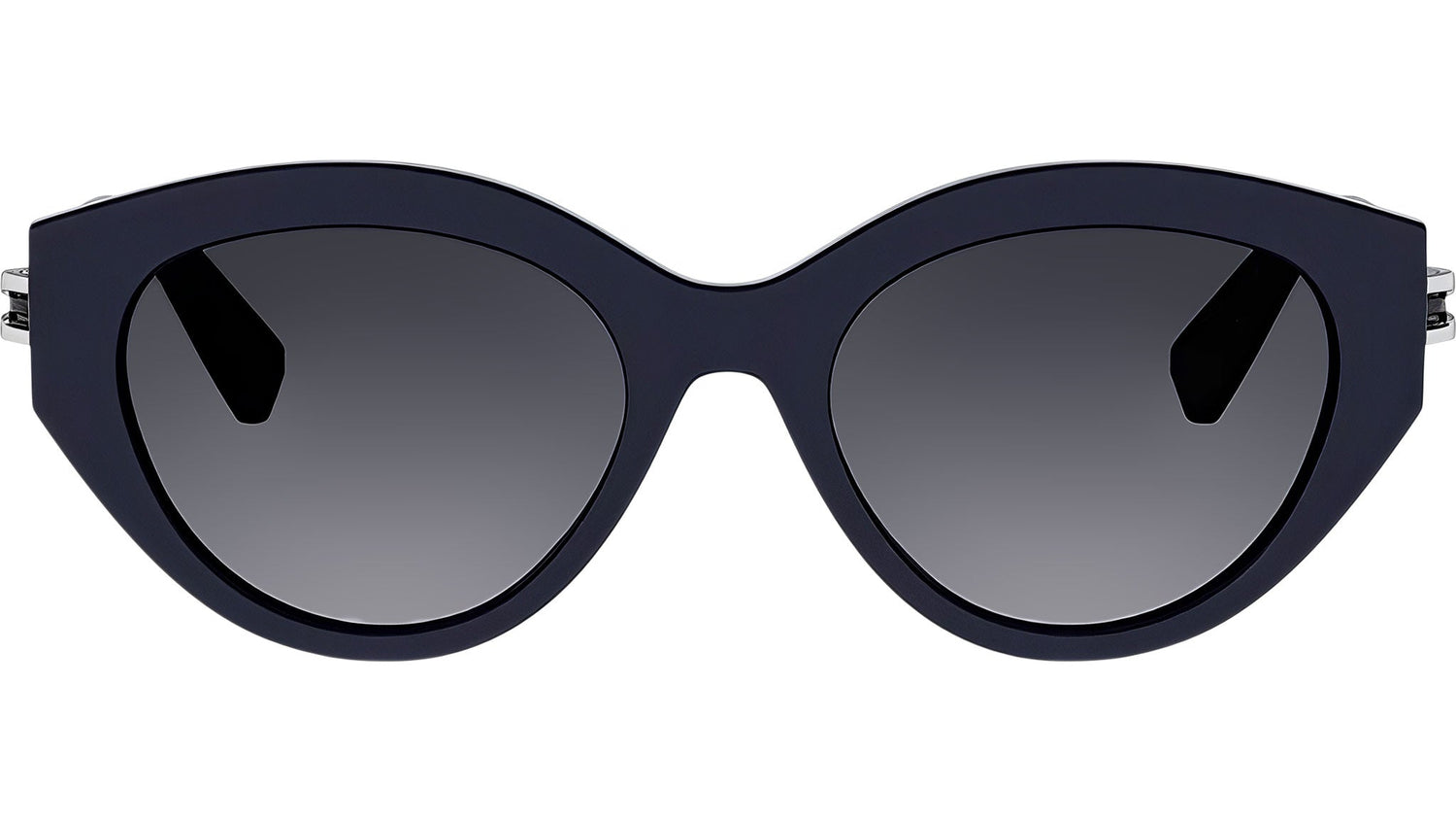 B.zero1 Shiny Blue Oval Sunglasses