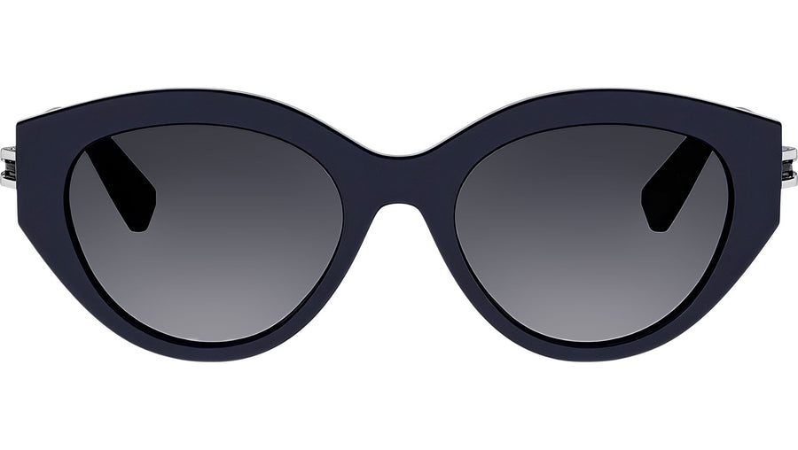 B.zero1 Shiny Blue Oval Sunglasses