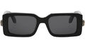 Serpenti Forever Black Rectangular Sunglasses