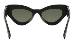 FF Diamonds Green Cat Eye Sunglasses