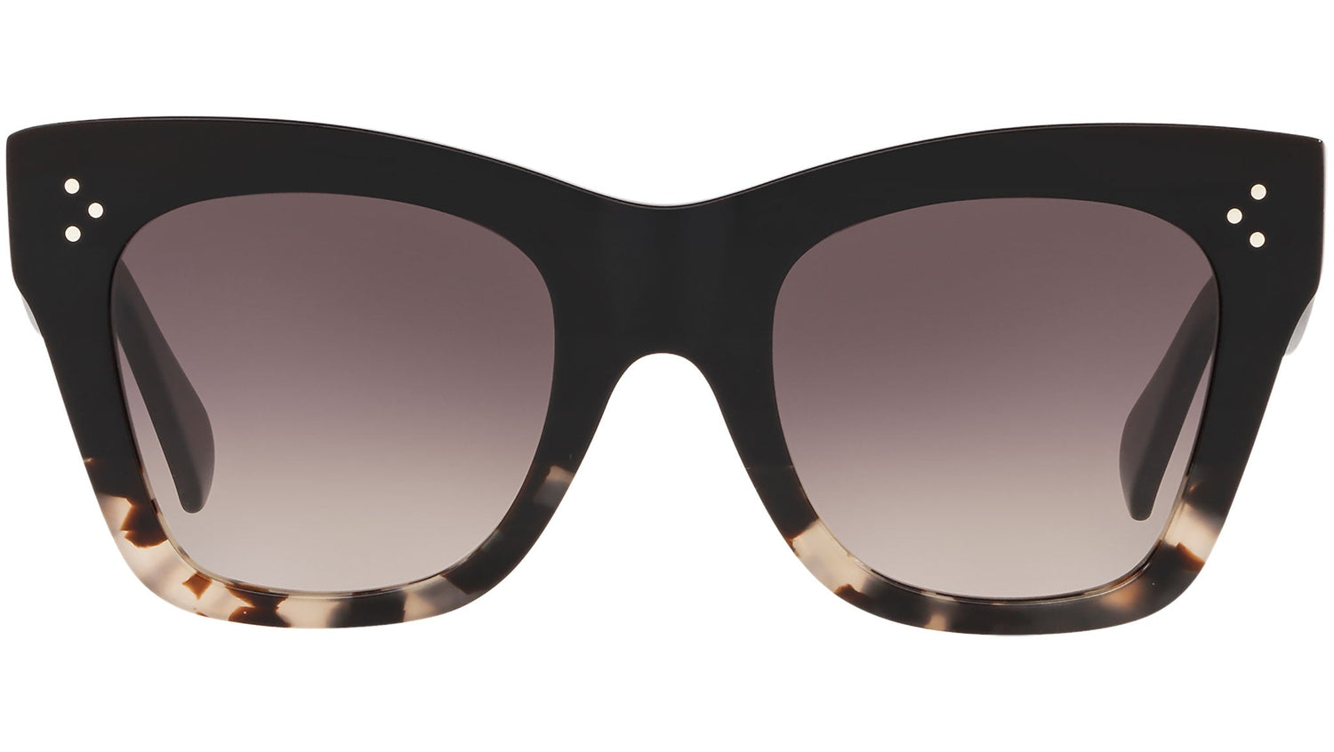 CELINE 3 Dots Black Havana Cat Eye Sunglasses