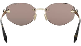 Serpenti Forever Gold Oval Sunglasses