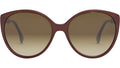 Fendi Fine Bordeaux Round Sunglasses