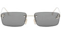 Fendi First Crystal Light Gold Square Sunglasses