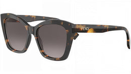 Lettering Dark Havana Cat Eye Sunglasses