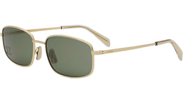 Triomphe Rhinestone Gold Rectangular Sunglasses