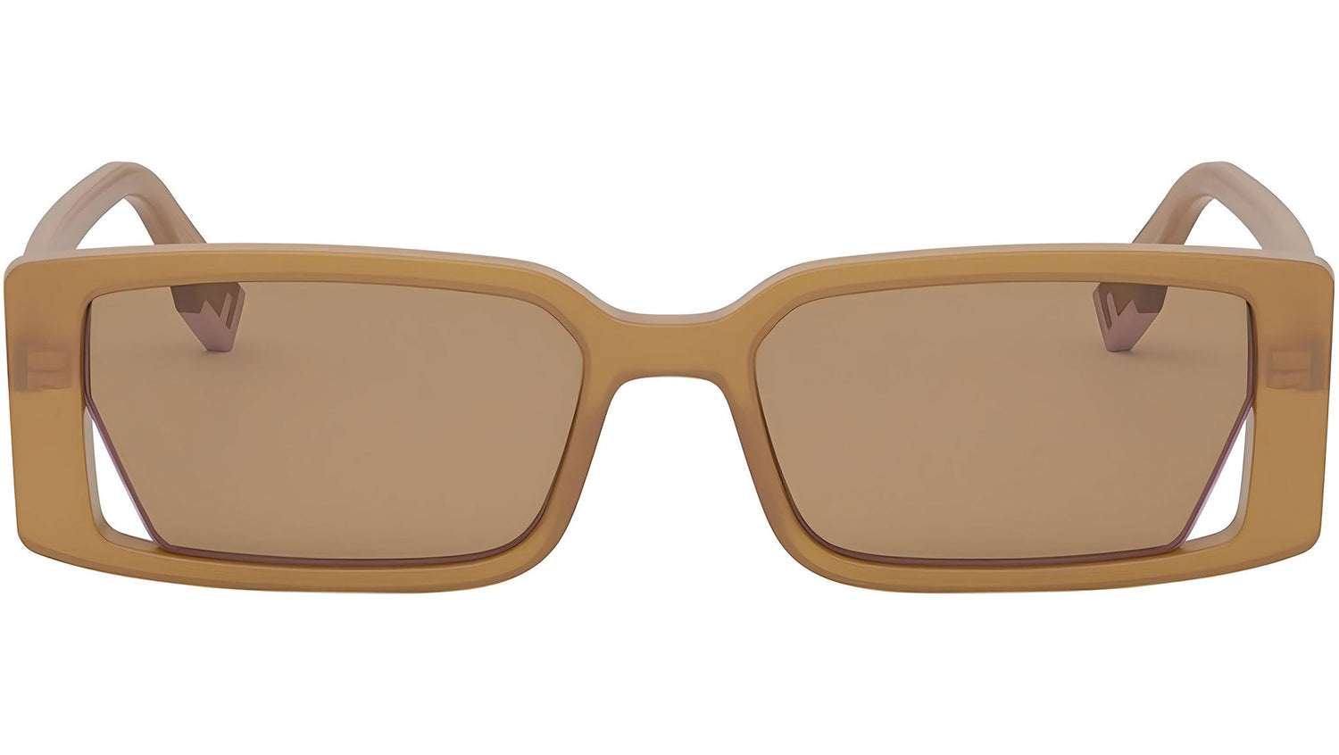 Fendi Way Orange Rectangular Sunglasses