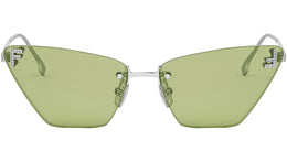 Fendi First Crystal Silver Cat Eye Sunglasses
