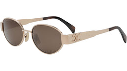 Metal Triomphe Rose Gold Oval Sunglasses