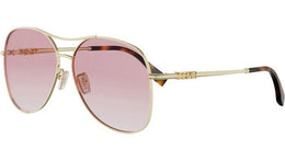 Fendigraphy Light Gold Pilot Sunglasses