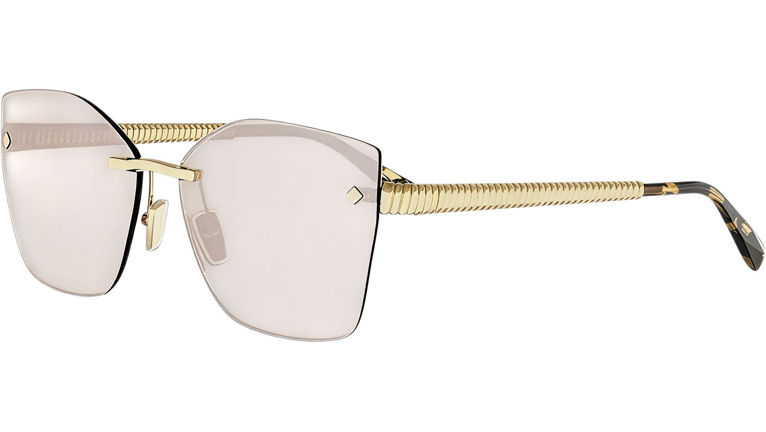 Tubogas Gold Geometric Sunglasses