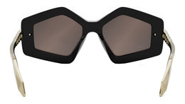 Serpenti Black Geometric Sunglasses