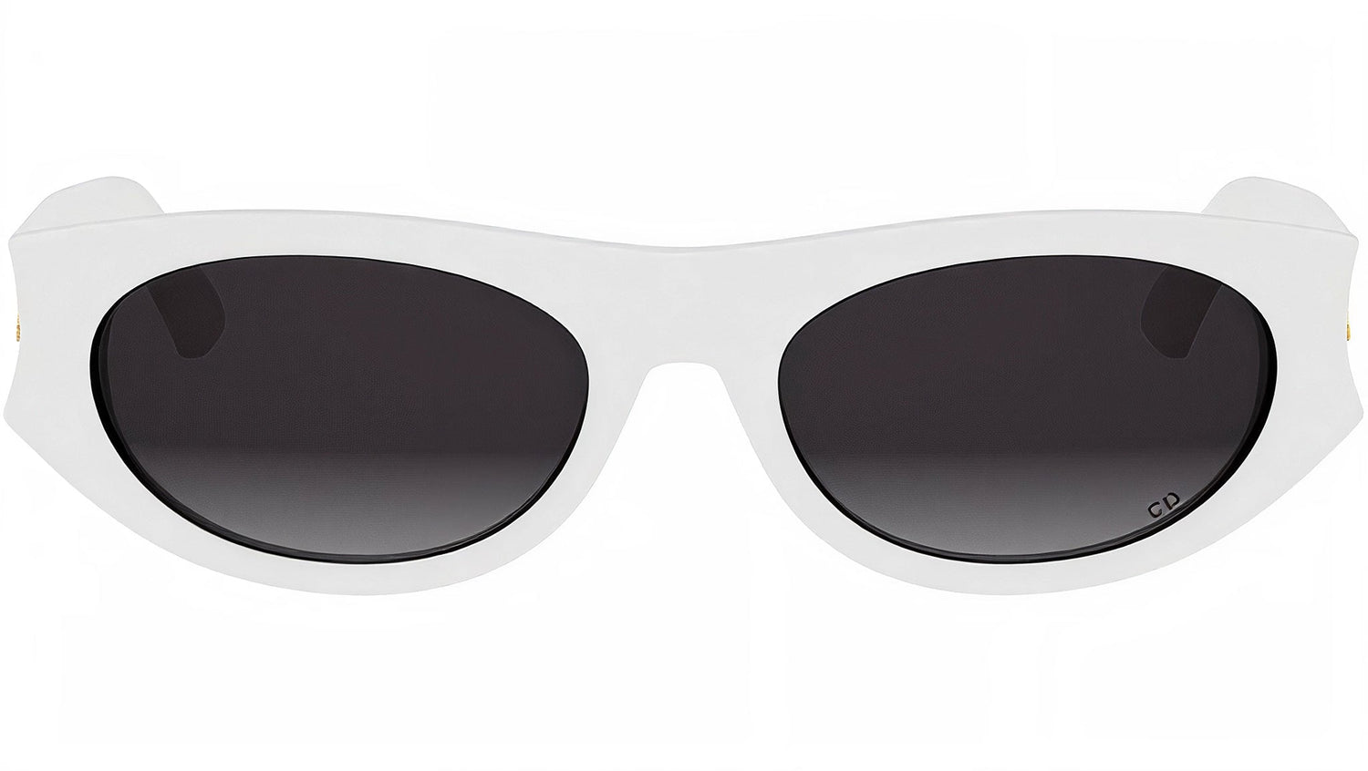 DiorGlow B2I White Oval Sunglasses