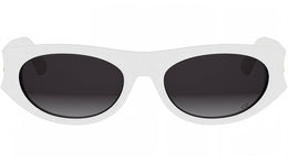 DiorGlow B2I White Oval Sunglasses