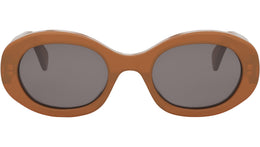 Triomphe Brown Oval Sunglasses