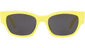 Monochroms Yellow Rectangular Sunglasses